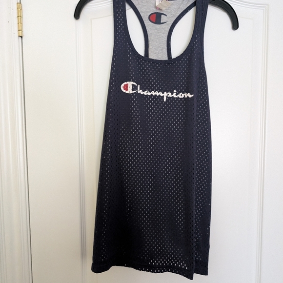 Champion Navy Mesh Tank Top Size M - Picture 2 of 5